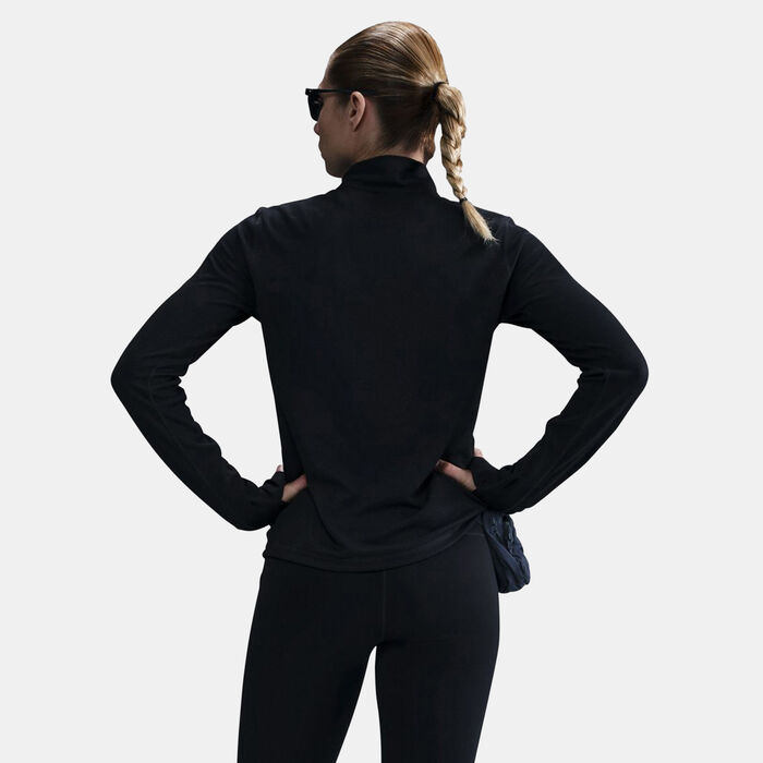 Nike Women's Trail Dri-FIT Running Top Black Nike Women's Trail Dri-FIT Running Top Black image number 1