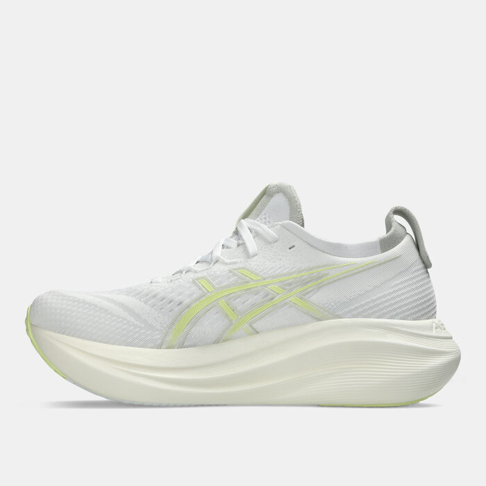 ASICS Men's GEL-NIMBUS 27 Running Shoes White image number 3