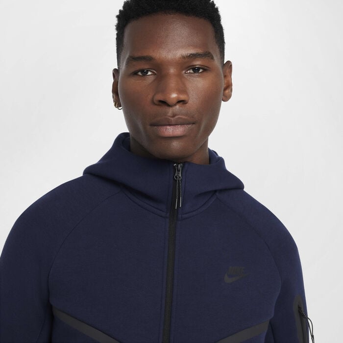 Nike Men's Tech Full-Zip Windrunner Hoodie Blue Nike Men's Tech Full-Zip Windrunner Hoodie Blue image number 2