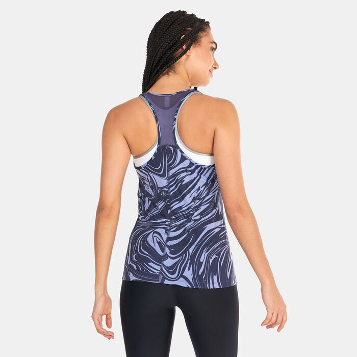 Under Armour Women's HeatGear® Armour Racer Print Tank Top Purple image number 1