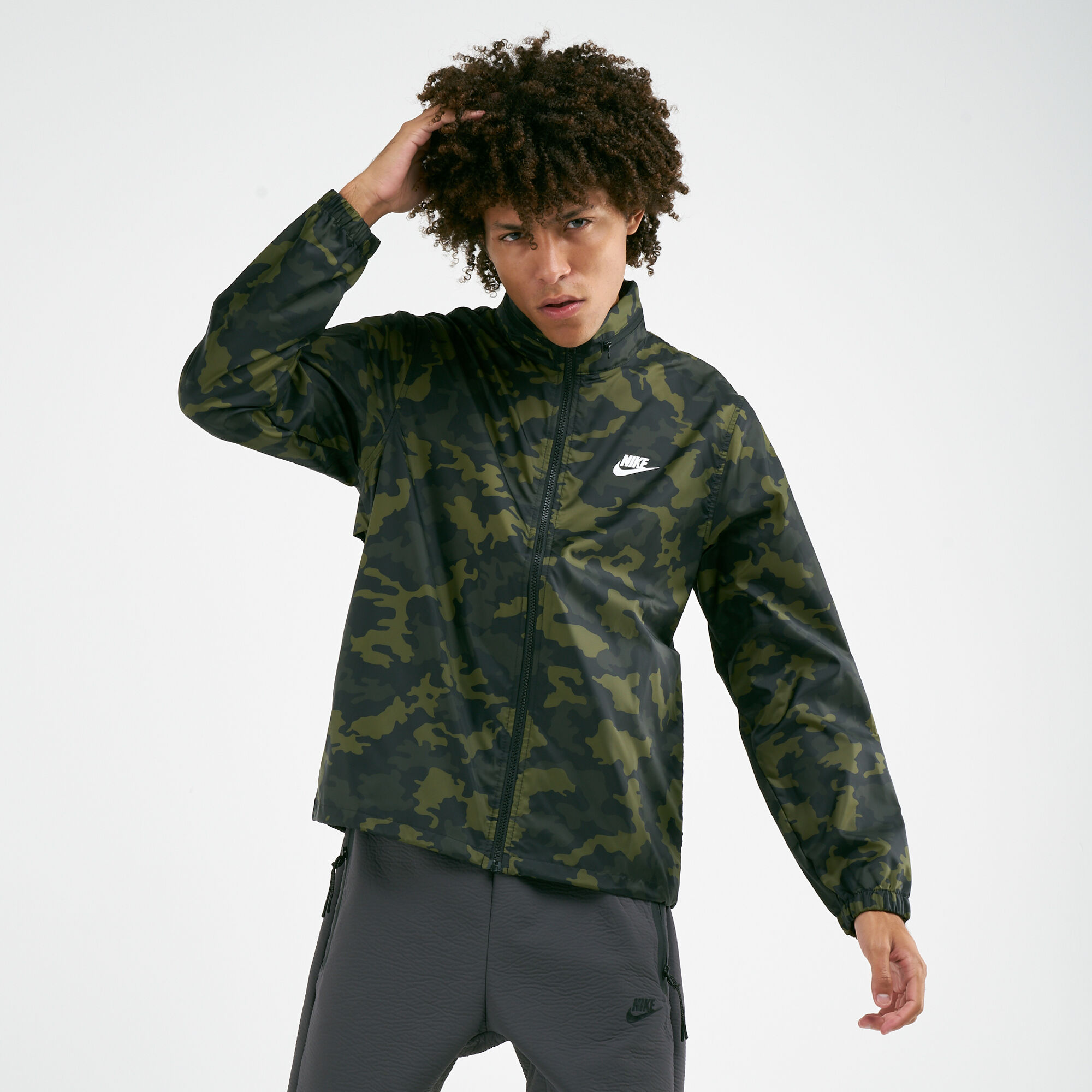 Men s Sportswear Camo Windbreaker Jacket