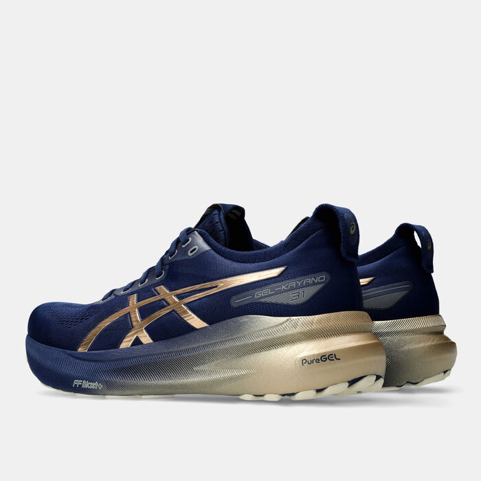 ASICS Men's GEL-KAYANO 31 PLATINUM Running Shoes Blue ASICS Men's GEL-KAYANO 31 PLATINUM Running Shoes Blue image number 2