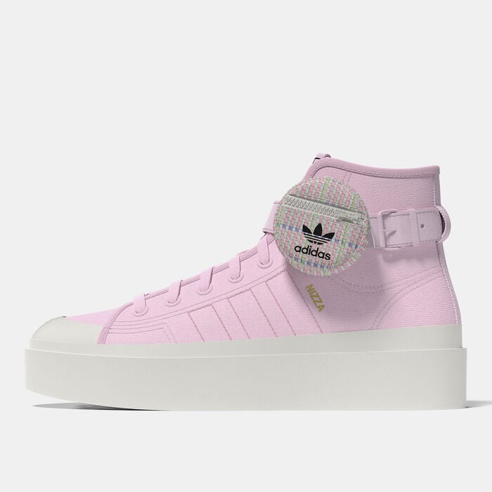 adidas Originals Women's Nizza Bonega Mid Shoe Pink adidas Originals Women's Nizza Bonega Mid Shoe Pink image number 0