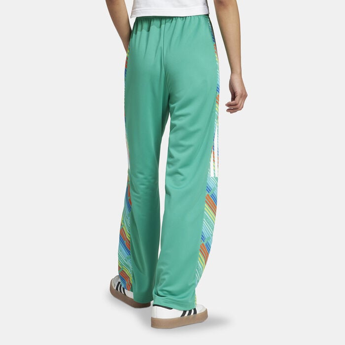 adidas Women's Emerging Harmony Wide Track Pants Green adidas Women's Emerging Harmony Wide Track Pants Green image number 1