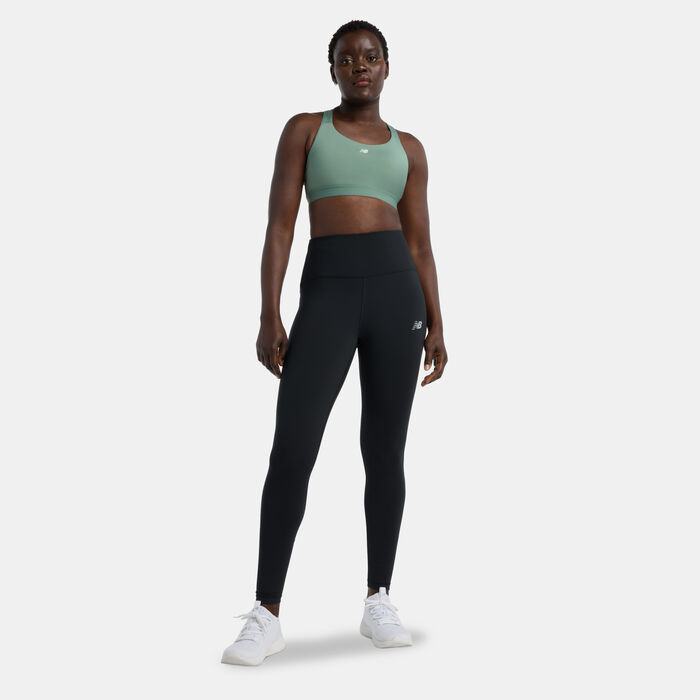 New Balance Women's Essential Medium-Support Training Sports Bra Green image number 2