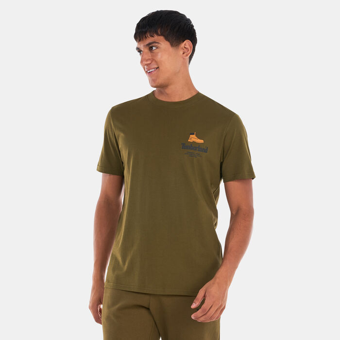 Timberland Men's Boot Logo T-Shirt Green Timberland Men's Boot Logo T-Shirt Green image number 0