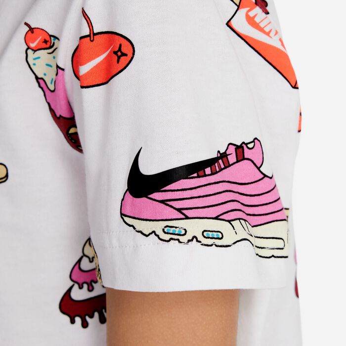 Nike Kids' Sole Food Printed T-Shirt White Nike Kids' Sole Food Printed T-Shirt White image number 1