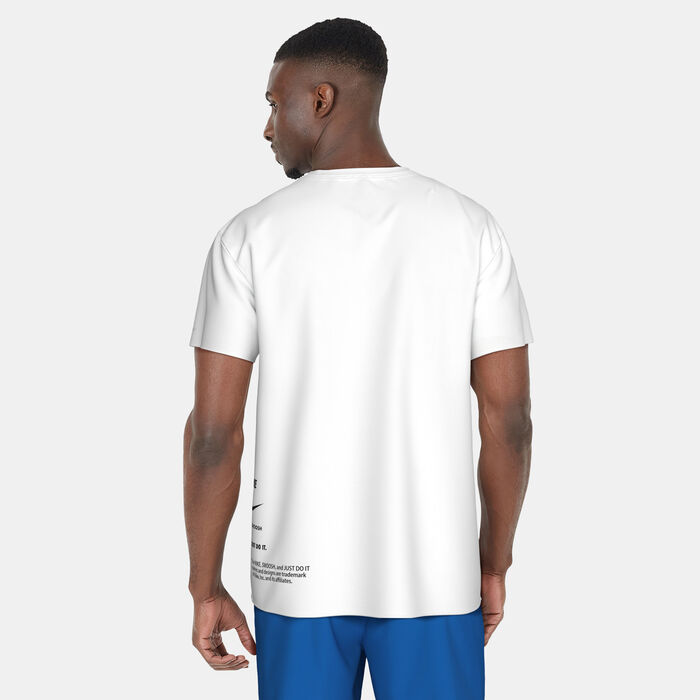 Nike Swim Men's Swim Better Icon Hydro Rashguard White Nike Swim Men's Swim Better Icon Hydro Rashguard White image number 1