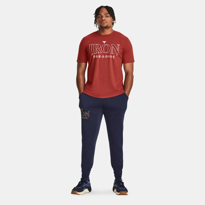 Under Armour Men's Project Rock Johnson's Paradise T-Shirt Maroon Under Armour Men's Project Rock Johnson's Paradise T-Shirt Maroon image number 2