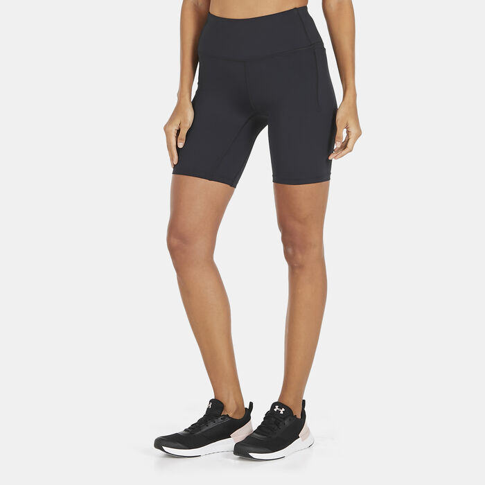 Under Armour Women's Meridian Bike Shorts Black Under Armour Women's Meridian Bike Shorts Black image number 0