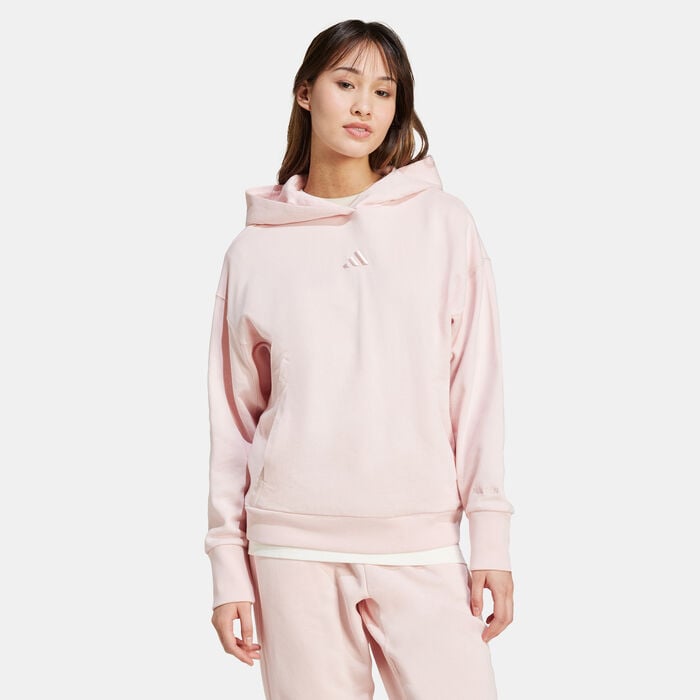 adidas Women's All SZN French Terry Hoodie Pink adidas Women's All SZN French Terry Hoodie Pink image number 0