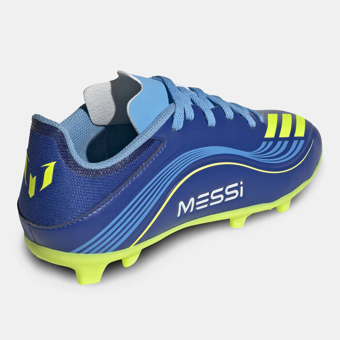 adidas Kids' F50 Messi League Firm/Multi-Ground Football Shoes Blue adidas Kids' F50 Messi League Firm/Multi-Ground Football Shoes Blue image number 2
