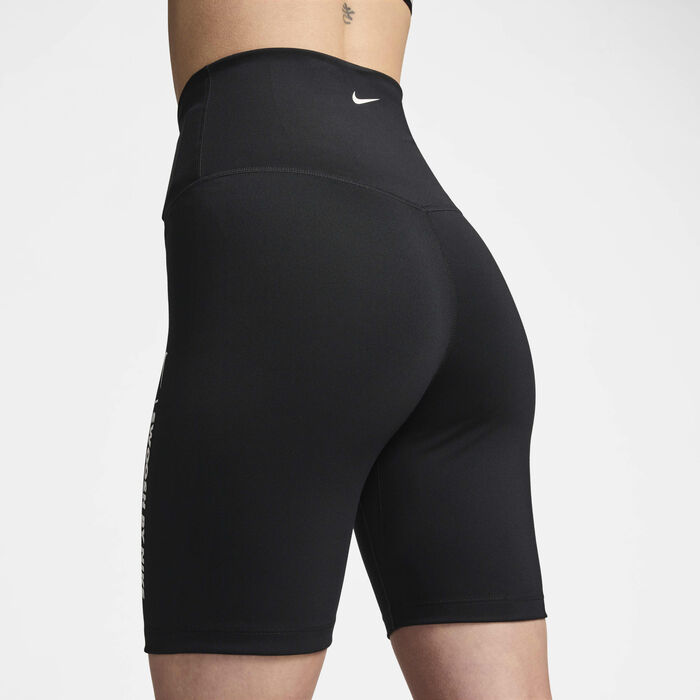 Nike Women's One High-Waisted Biker Shorts Black Nike Women's One High-Waisted Biker Shorts Black image number 5
