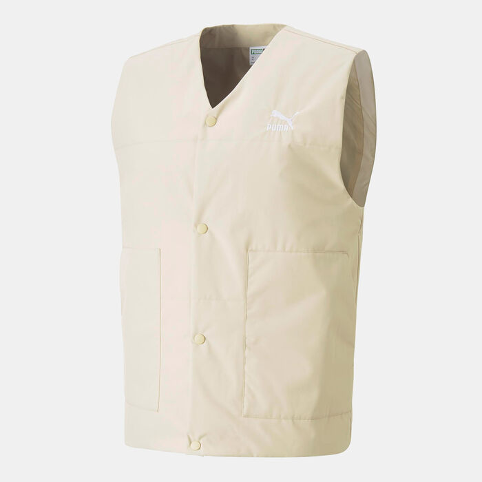 PUMA Men's Classics Granola Gilet Beige image number 0
