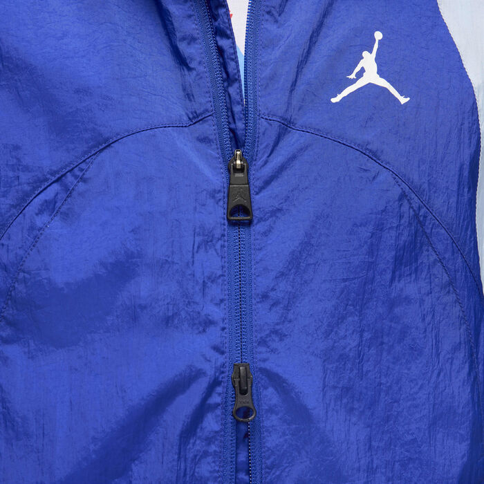 Jordan Men's JAM x Fédération Française de Basketball Sport Warm-Up Jacket Blue Jordan Men's JAM x Fédération Française de Basketball Sport Warm-Up Jacket Blue image number 5