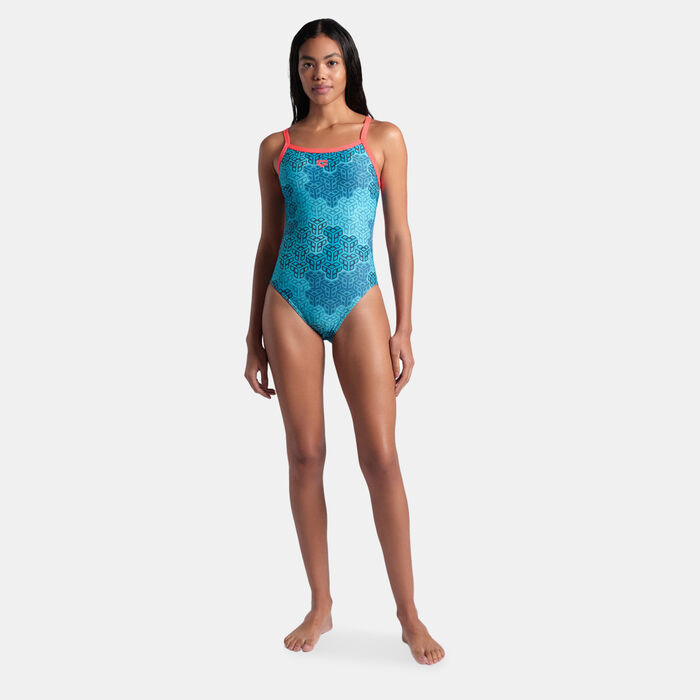 Arena Women's Kikko Challenge Back One-Piece Swimsuit Multi-Color Arena Women's Kikko Challenge Back One-Piece Swimsuit Multi-Color image number 2