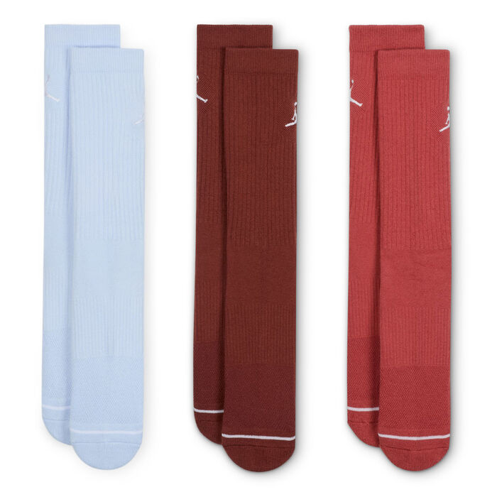 Jordan Everyday Crew Socks (3 Pairs) Multi-Color Jordan Everyday Crew Socks (3 Pairs) Multi-Color image number 1