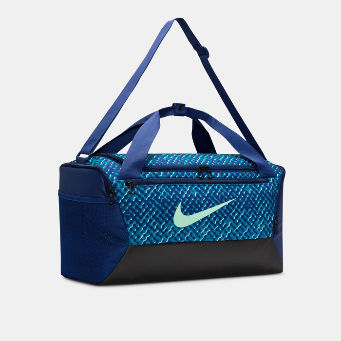 Nike Brasilia Printed Duffel Bag Blue image number 2