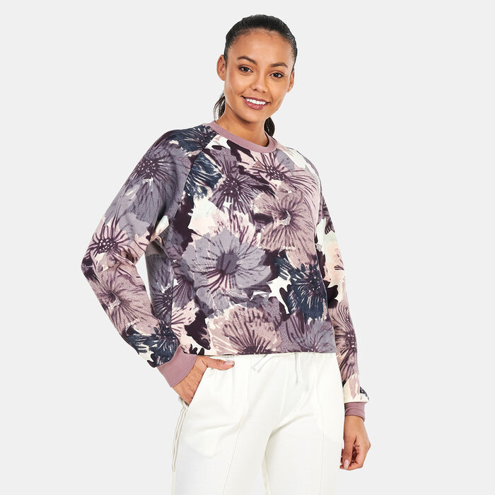 adidas Women's Allover Print Sweatshirt Multi-Color adidas Women's Allover Print Sweatshirt Multi-Color image number 0