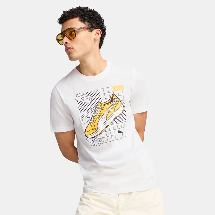 PUMA Men's Graphics Sneaker T-Shirt White image number 0