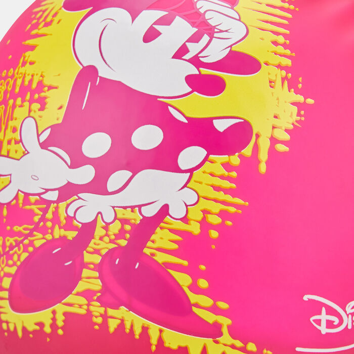 Speedo Kids' Minnie Mouse Slogan Print Swimming Cap Pink Speedo Kids' Minnie Mouse Slogan Print Swimming Cap Pink image number 2