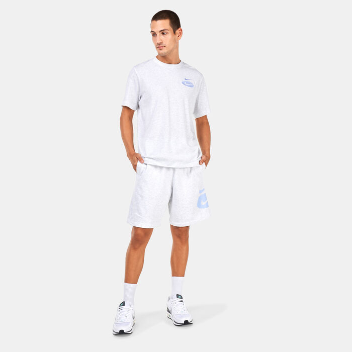 Nike Men's Sportswear Swoosh League French Terry Shorts Ivory image number 2