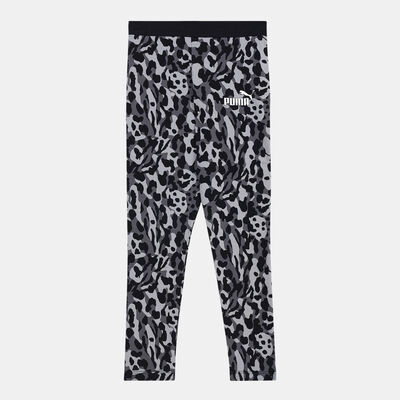 PUMA Kids' Alpha Allover Print Leggings (Older Kids) Black