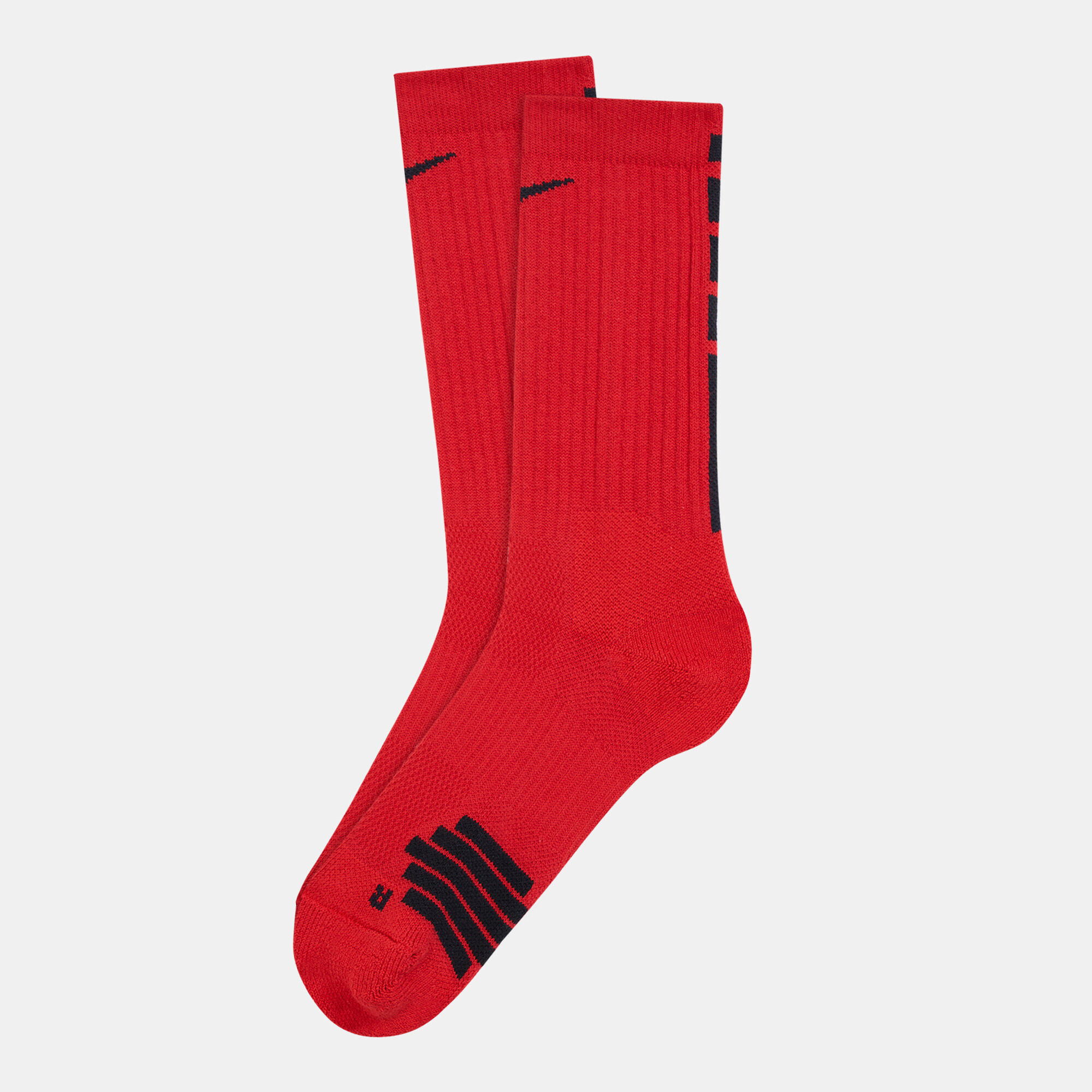 Red nike basketball socks sales