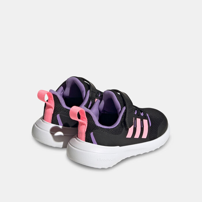 adidas Kids' FortaRun 2.0 Cloudfoam Top Strap Shoe Black image number 2