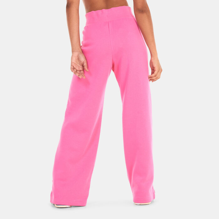 Nike Women's Sportswear Phoenix Fleece Wide-Leg Sweatpants Pink Nike Women's Sportswear Phoenix Fleece Wide-Leg Sweatpants Pink image number 1