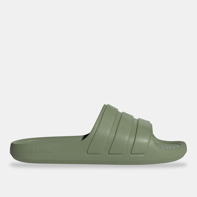 adidas Men's Adilette Flow Slides Green adidas Men's Adilette Flow Slides Green
