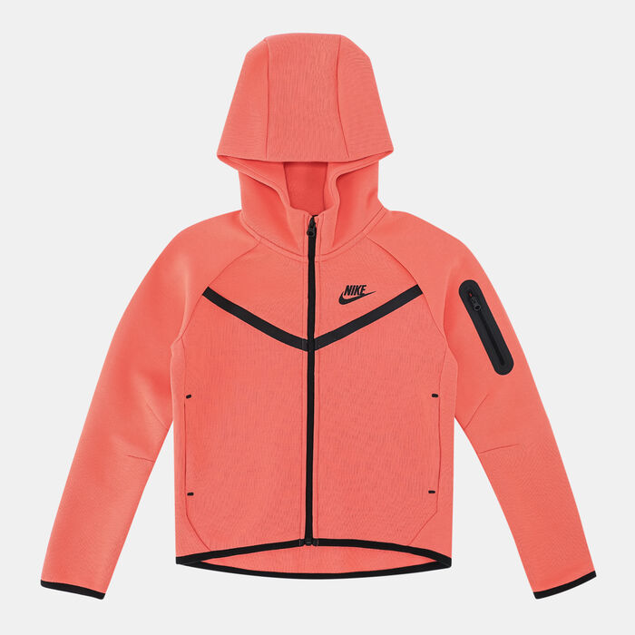 Nike Kids' Sportswear Tech Fleece Hoodie Orange image number 0