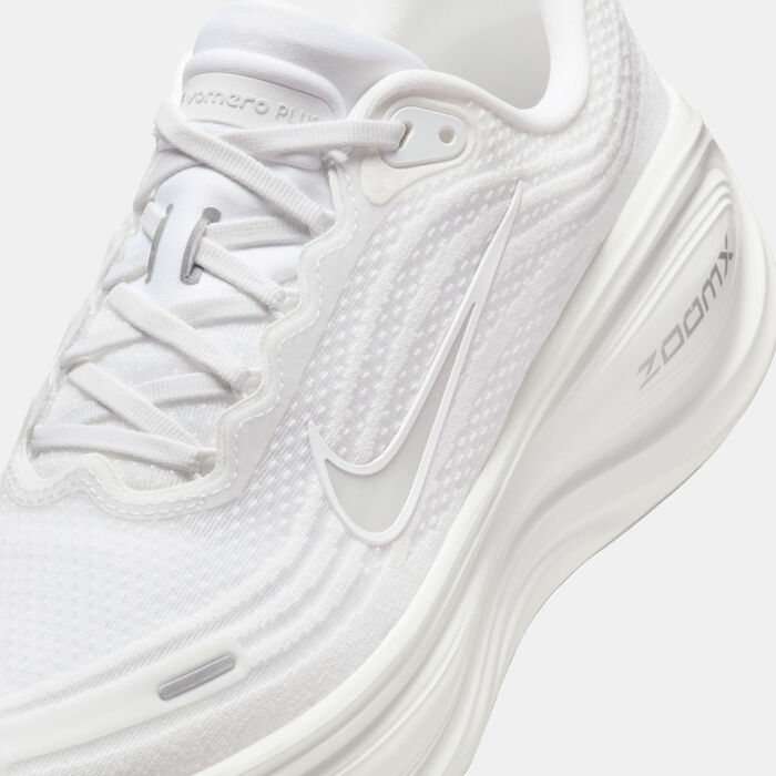 Nike Men's Vomero Plus Road Running Shoes White Nike Men's Vomero Plus Road Running Shoes White image number 4