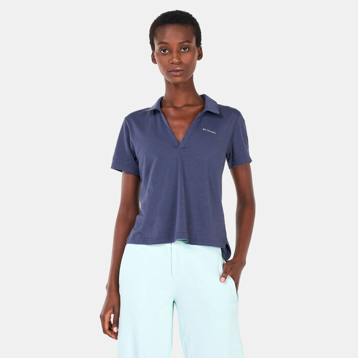 Columbia Women's Sun Trek™ Polo Shirt Blue image number 0