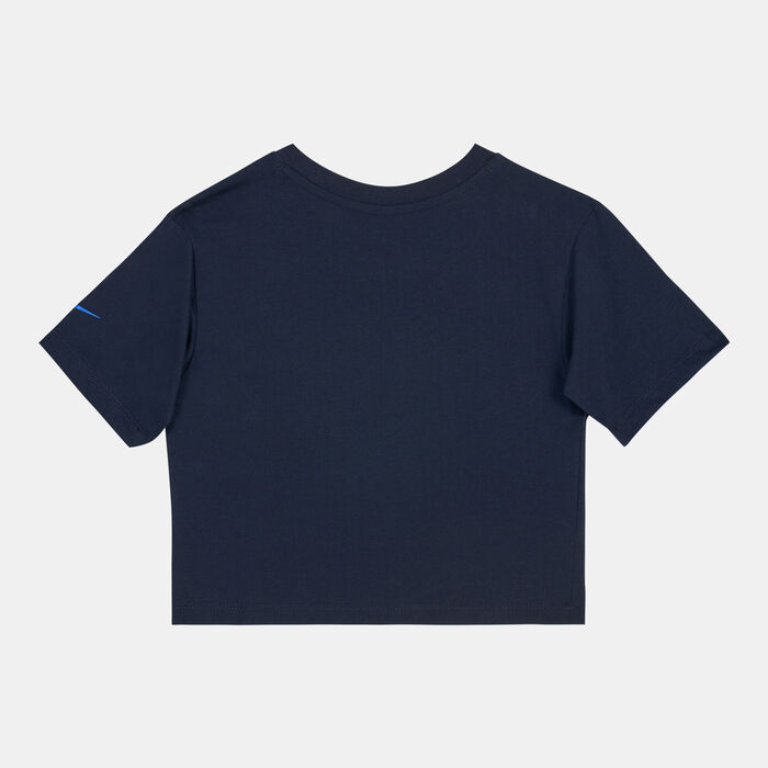 Nike Kids' Snackpack Boxy T-Shirt Blue Nike Kids' Snackpack Boxy T-Shirt Blue image number 1