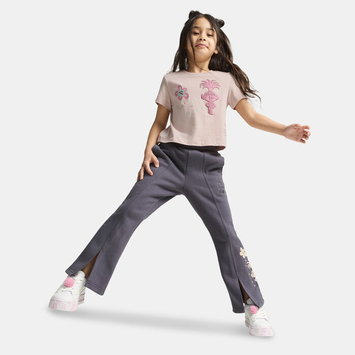 PUMA Kids' x Trolls Flared Pants Grey image number 2