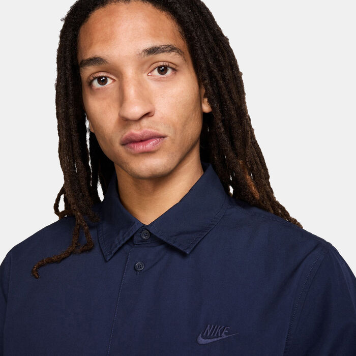 Nike Men's Club Button-Down Shirt Blue Nike Men's Club Button-Down Shirt Blue image number 3