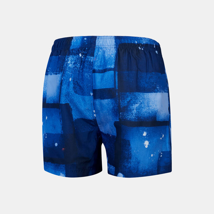 Speedo Men's Digital Printed Leisure Swimming Shorts Blue image number 1