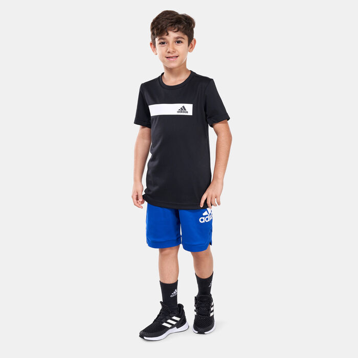 adidas Kids' LB KN Shorts Blue image number 2