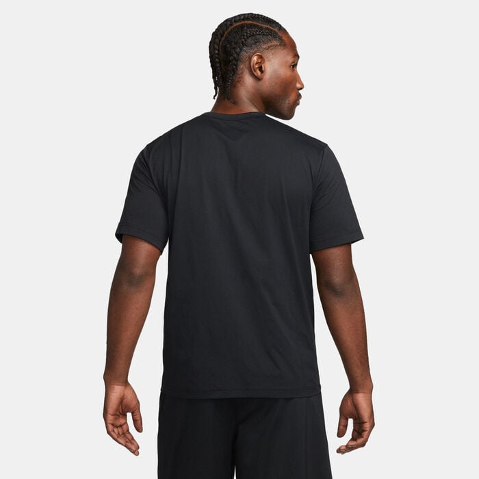 Nike Men's Dri-FIT Hyverse UV Training T-Shirt Black Nike Men's Dri-FIT Hyverse UV Training T-Shirt Black image number 1
