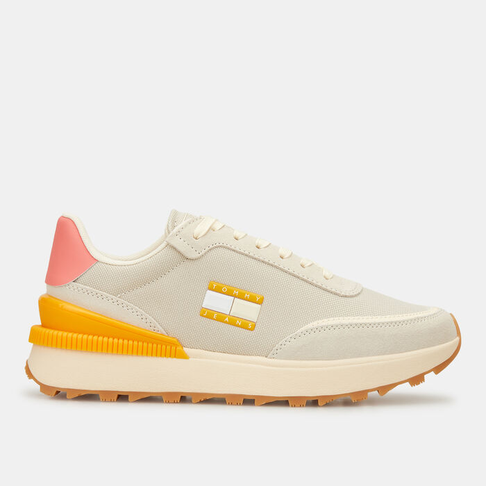 Tommy Hilfiger Women's Recycled Textile Cleat Runner Shoes Brown image number 0