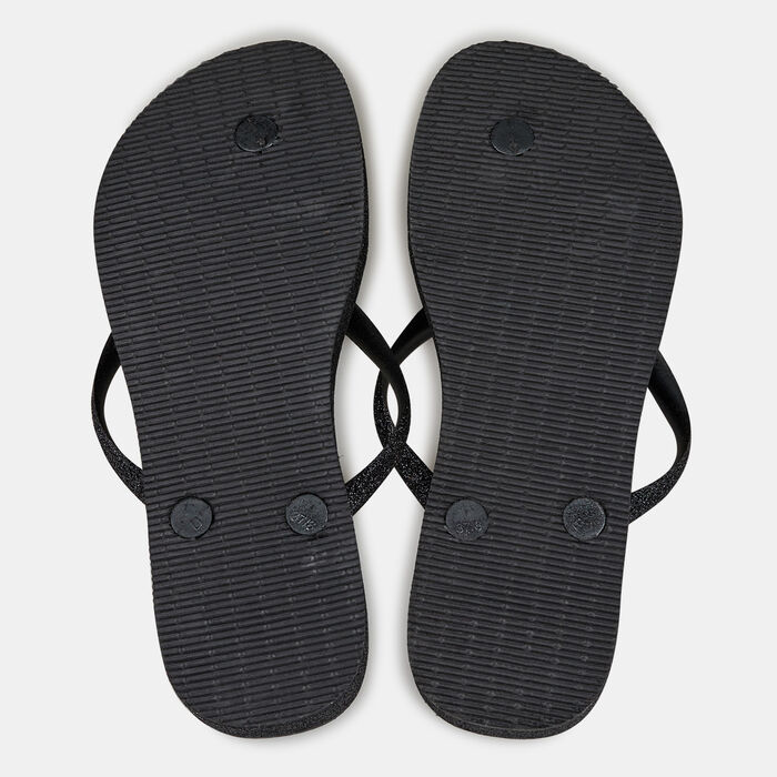 Havaianas Women's Slim Flatform Sparkle Flip Flops Grey Havaianas Women's Slim Flatform Sparkle Flip Flops Grey image number 1
