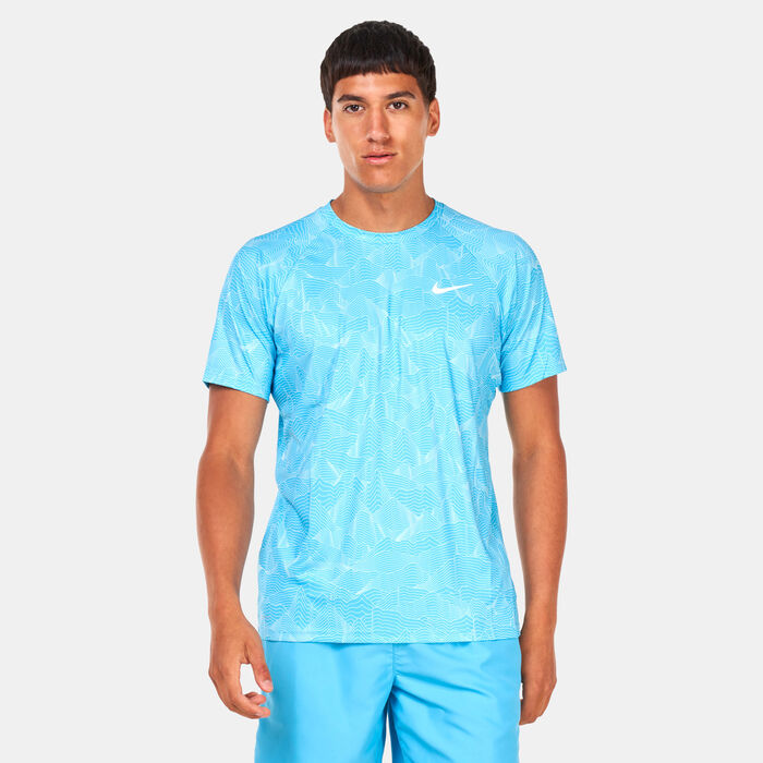 Nike Swim Men's Rashguard Blue Nike Swim Men's Rashguard Blue image number 0
