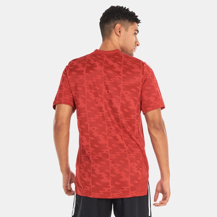 adidas Men's Al Ahly Home Jersey Red adidas Men's Al Ahly Home Jersey Red image number 1