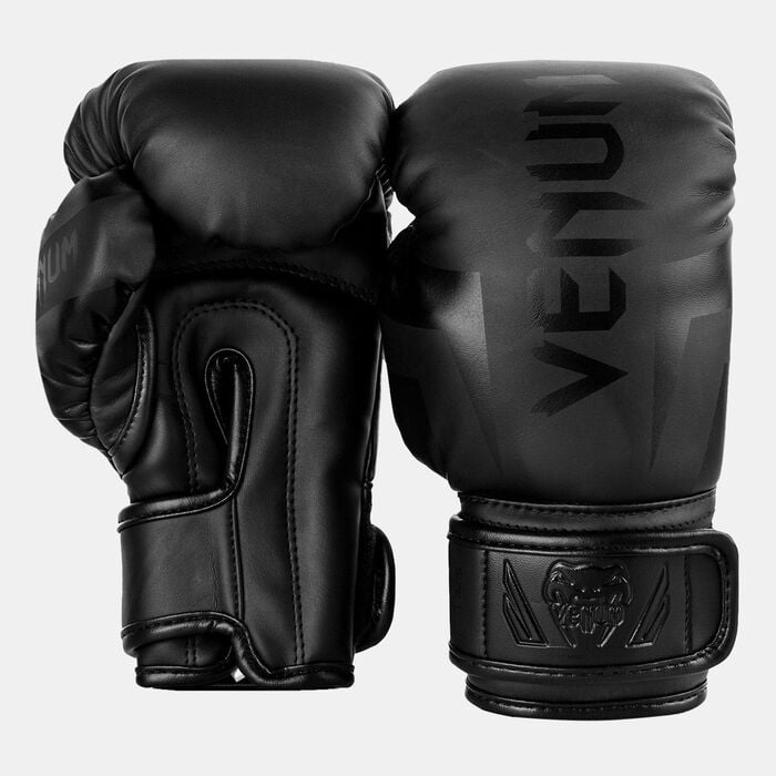 Venum Kids' Elite Boxing Gloves Black Venum Kids' Elite Boxing Gloves Black image number 0