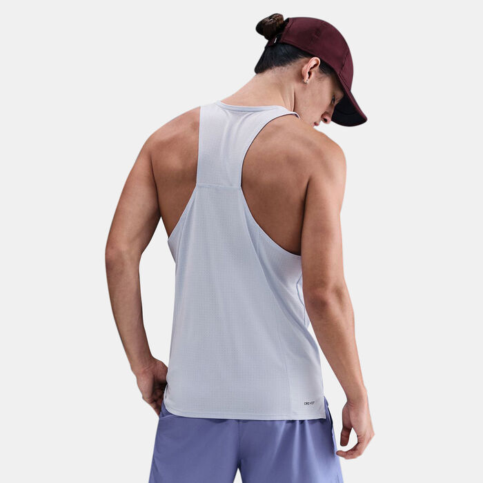 Nike Men's Fast Dri-FIT Running Vest Grey Nike Men's Fast Dri-FIT Running Vest Grey image number 1