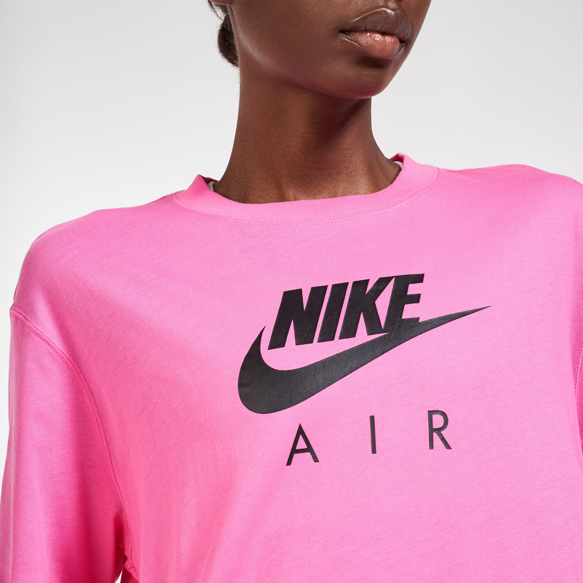 Nike air t shirt pink sales