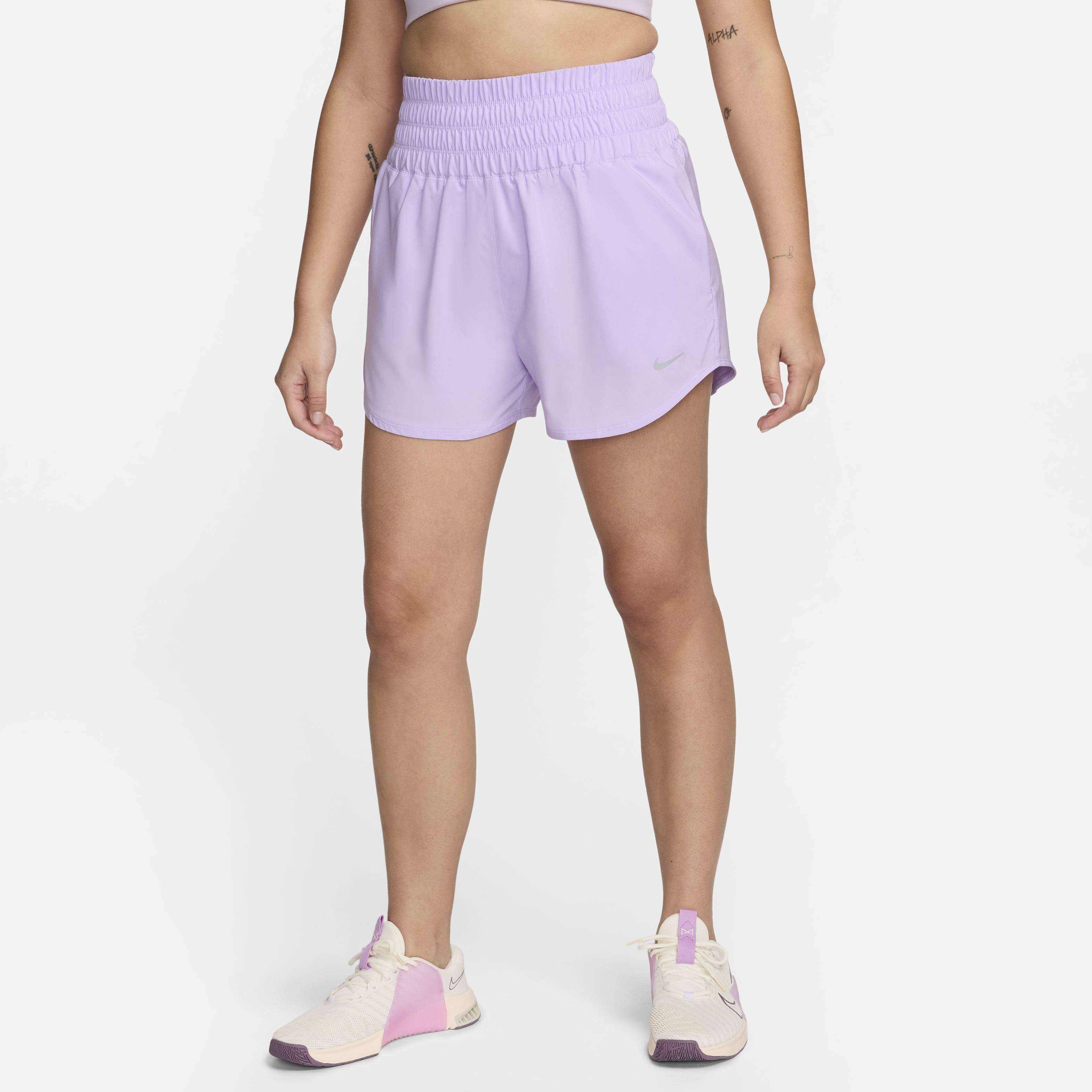 Women s Dri FIT One Ultra High Waisted Shorts Purple Nike in KSA SSS