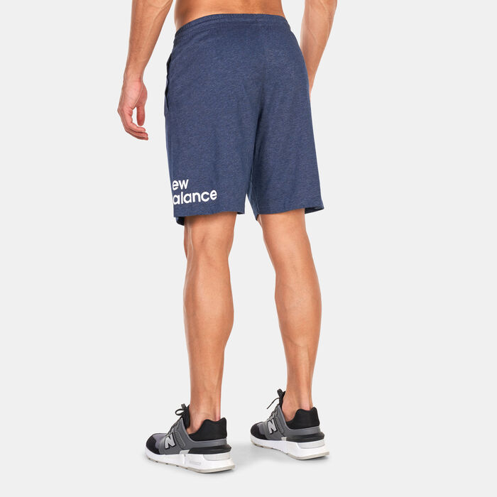 New Balance Men's Heathertech Shorts Blue New Balance Men's Heathertech Shorts Blue image number 1