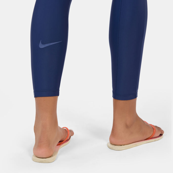 Nike Swim Women's Swim Victory Leggings Blue image number 6